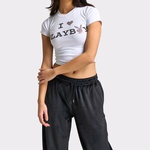 White Playboy Graphic Tee